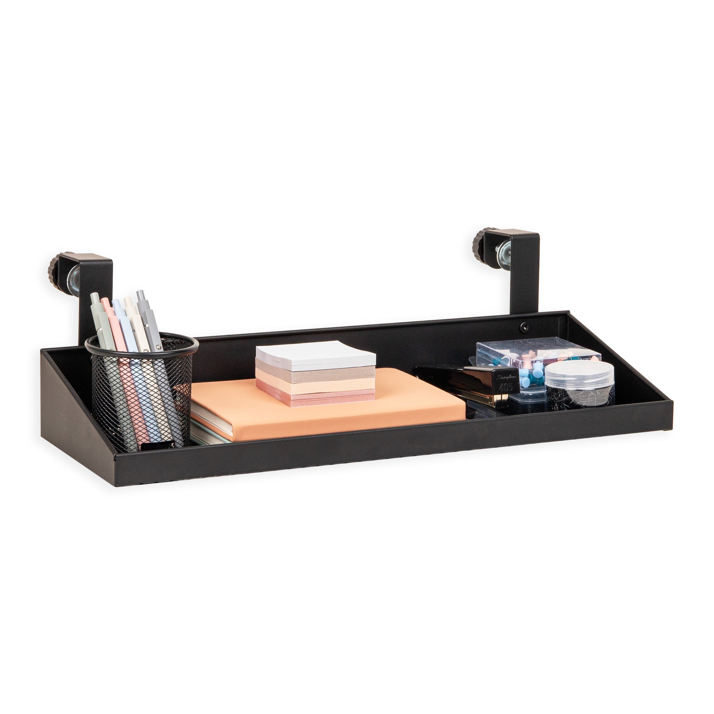 Ebern Designs Hanging Cubicle Shelf, Metal Storage Organizer for Office